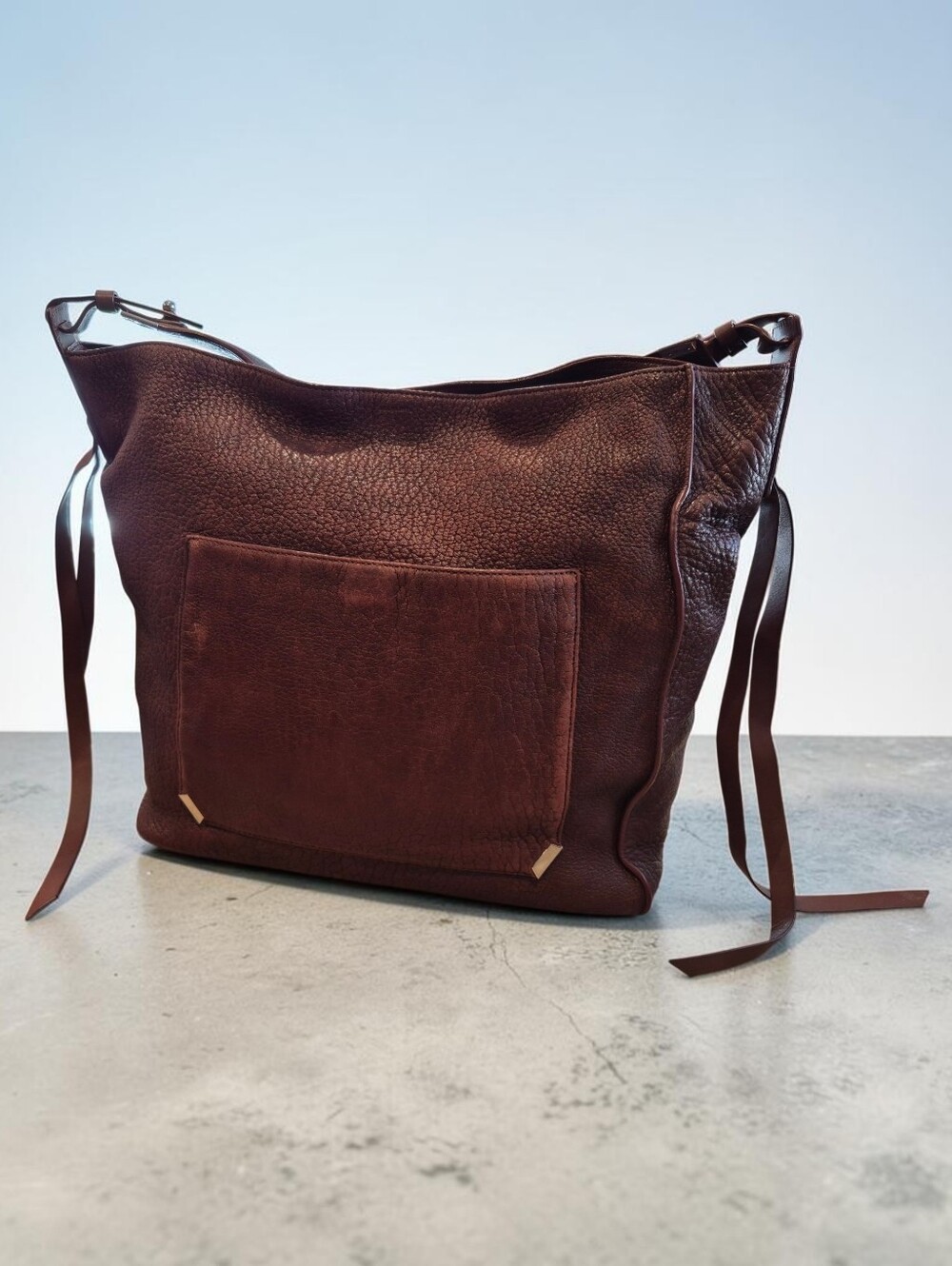 All Saints Pebbled Vincent Leather Hobo Shoulder Bag
